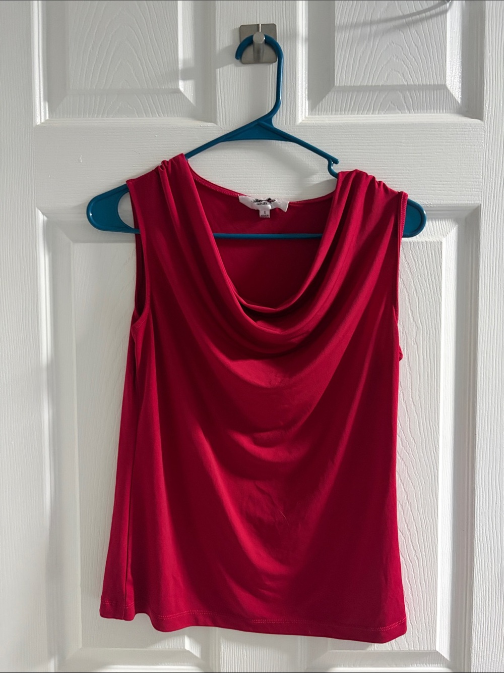 Jones Studio Sleeveless Cowl Neck Tank in Berry